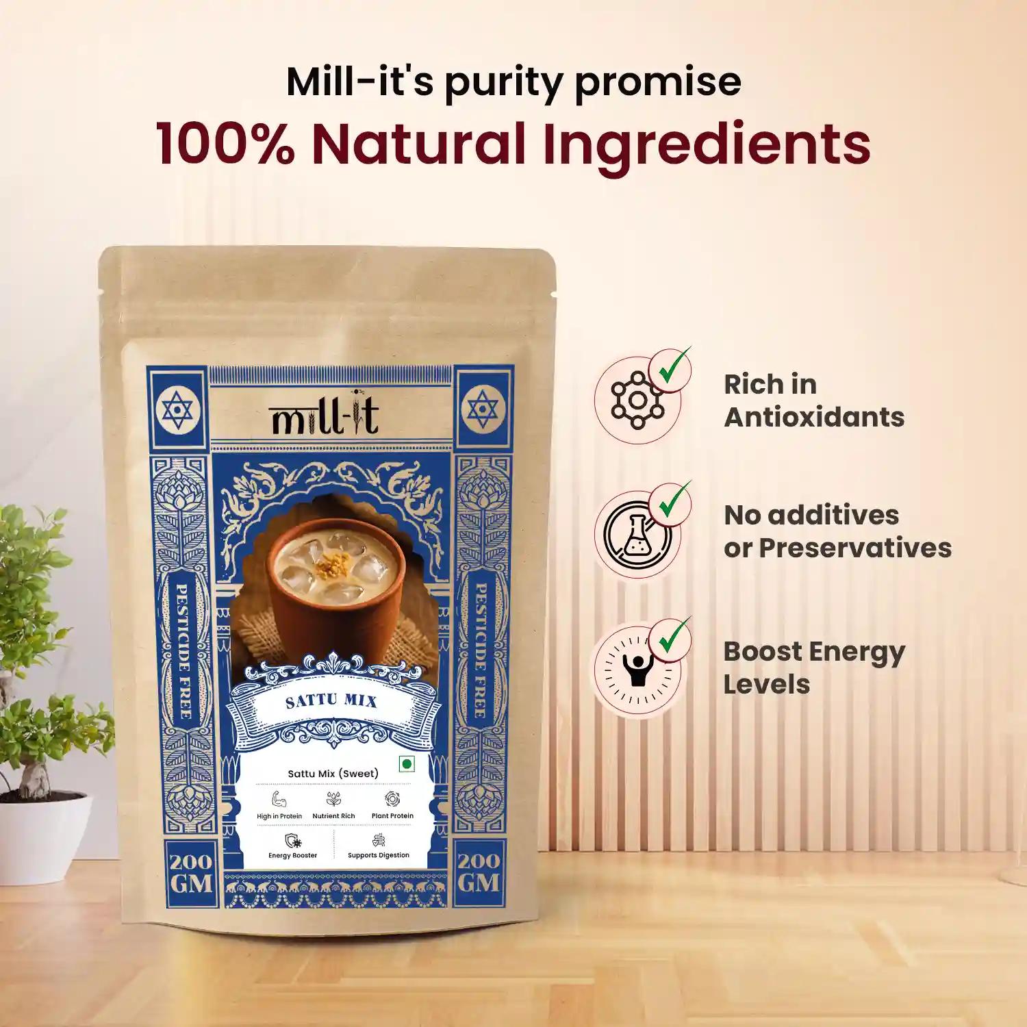 Sattu Mix(Sweet) - 200 gm thumbnail 4