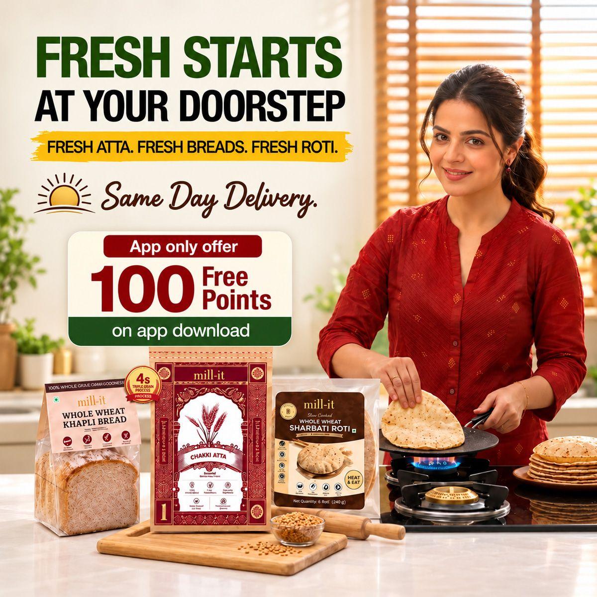 Same Day Fresh Atta / Breads & Rotis