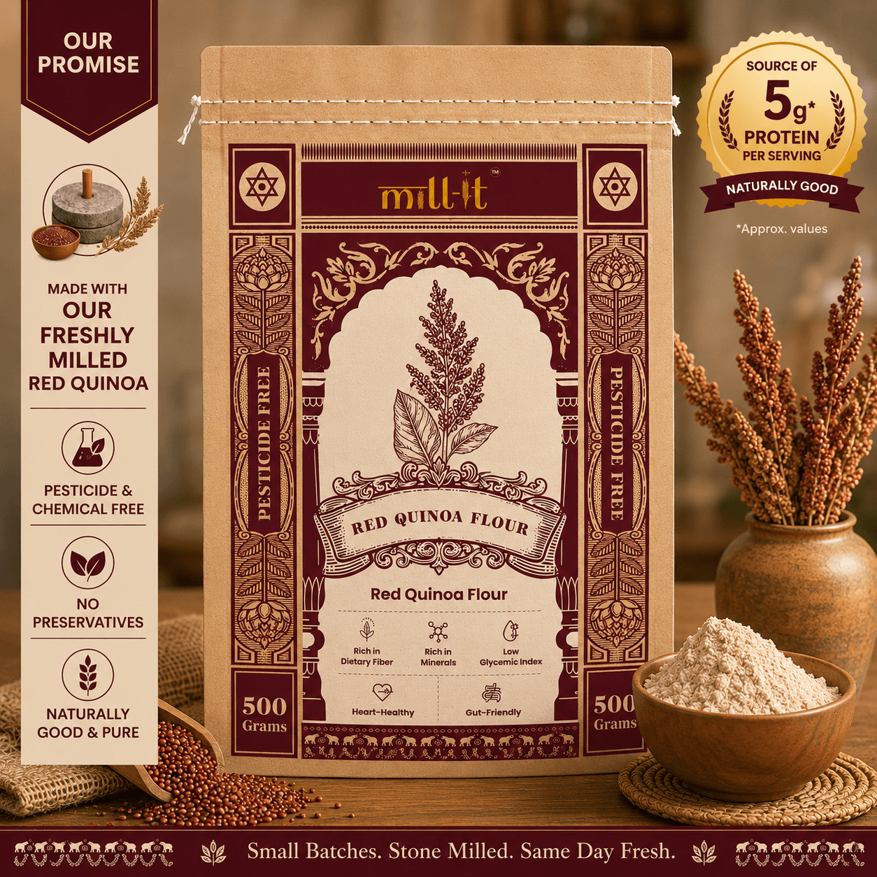 Red Quinoa Atta - 500gm