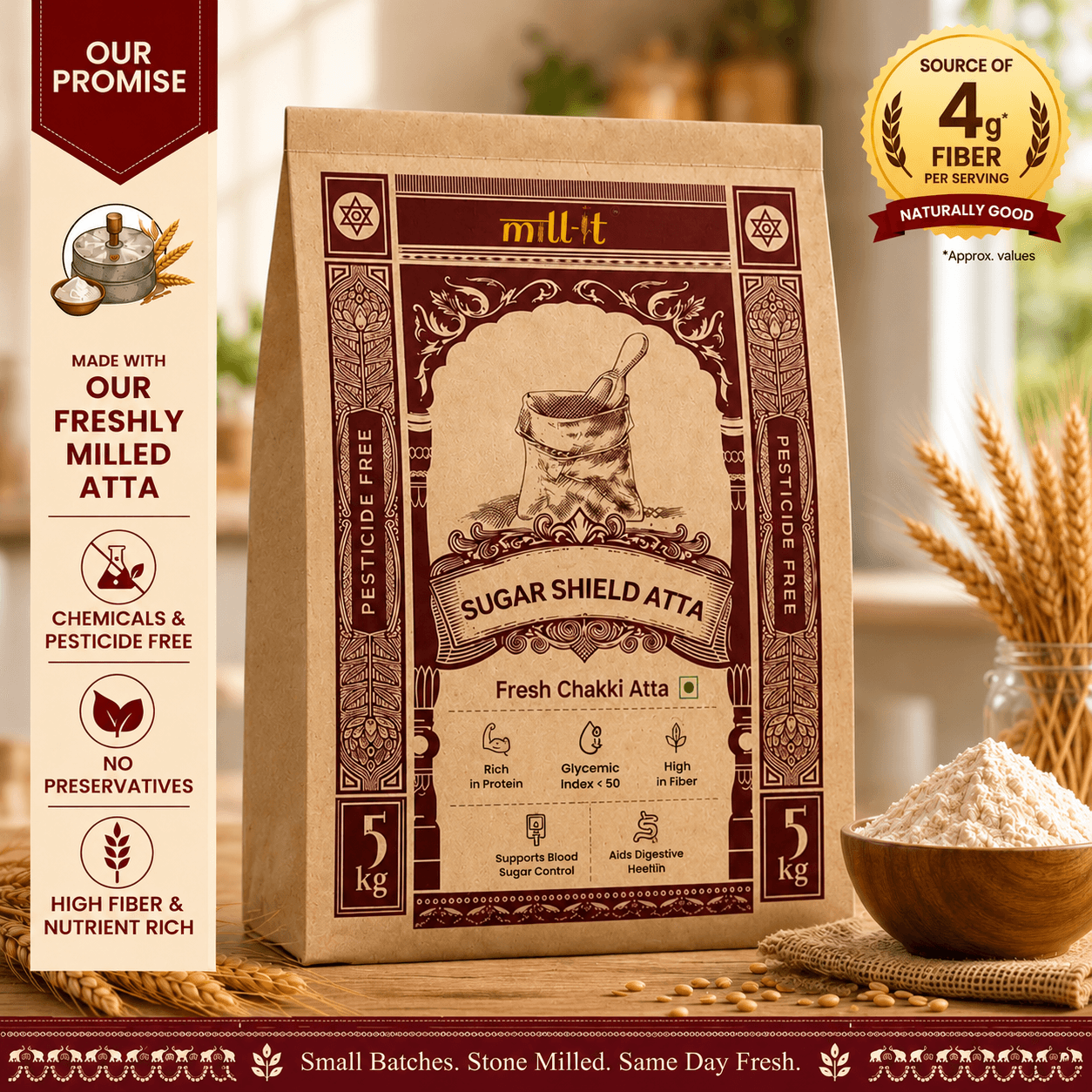 Sugarshield Multigrain Atta (Khapli)