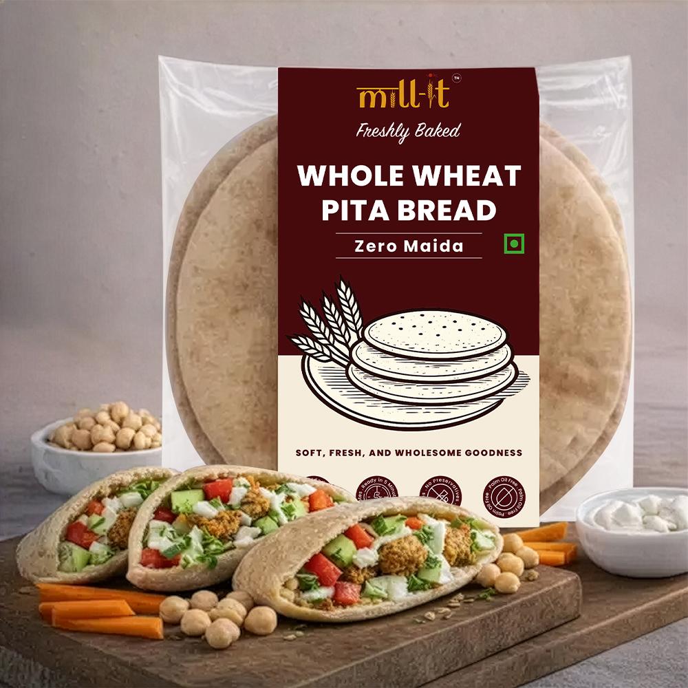 Freshly Baked Pita Bread 100 gm (2 pcs)