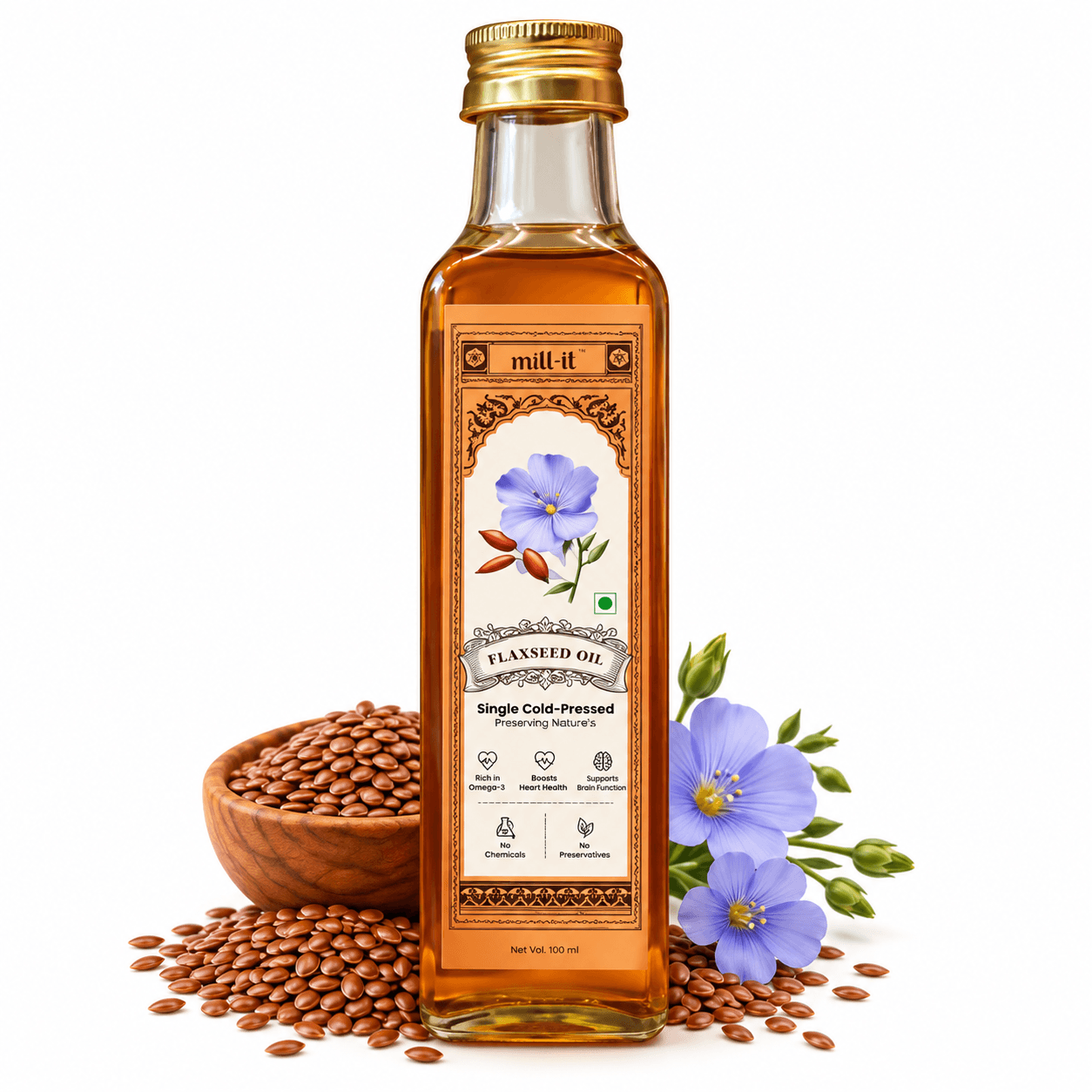 Cold - Pressed Flaxseed Oil