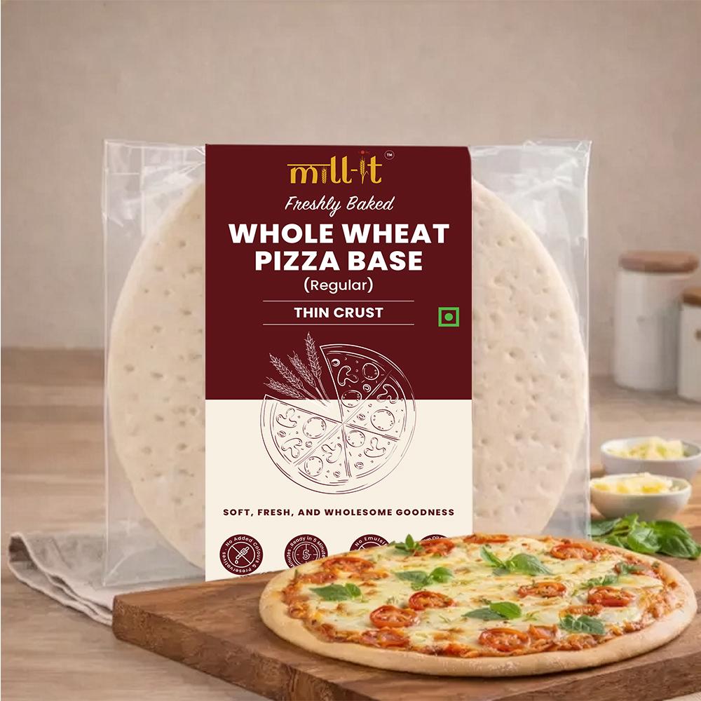 Freshly Baked Thin Crust Pizza Base- 100 gm (2 pcs)