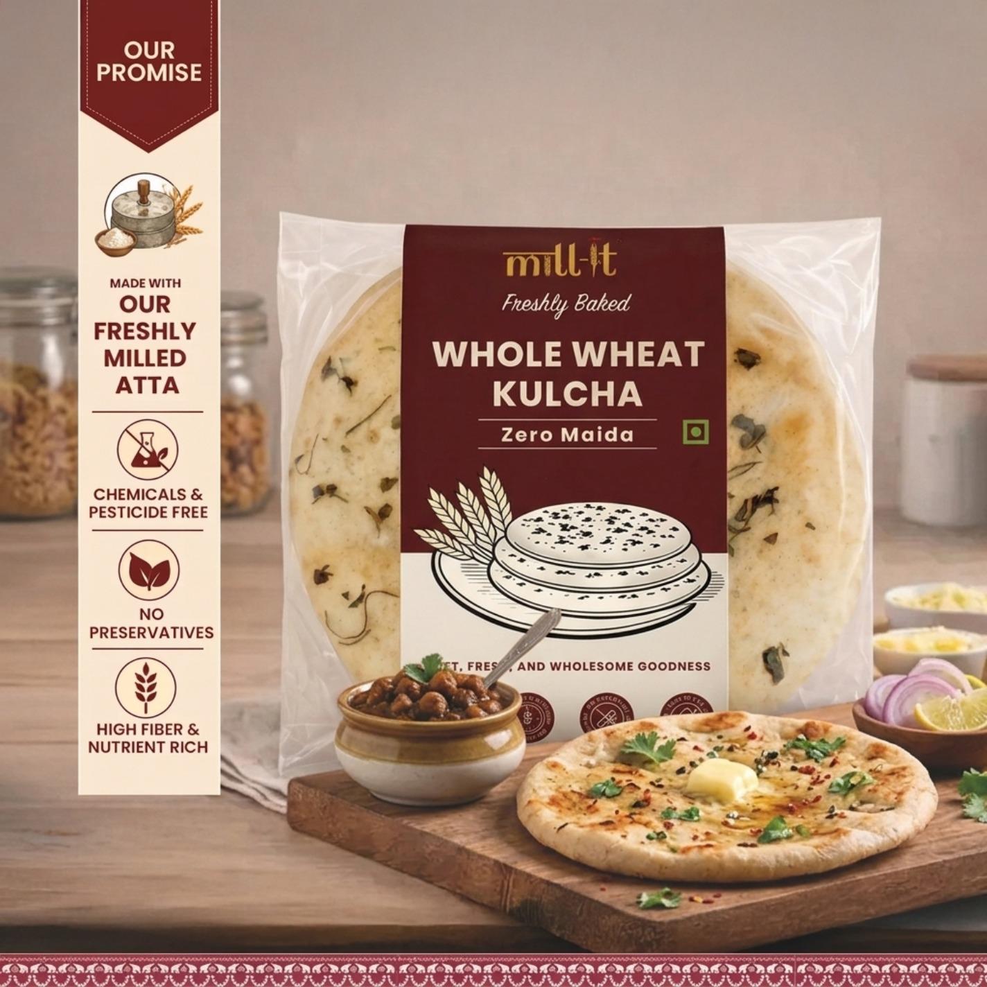 Whole Wheat Kulcha