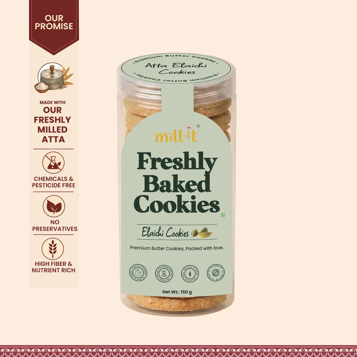 Freshly Baked Elaichi Butter Cookies