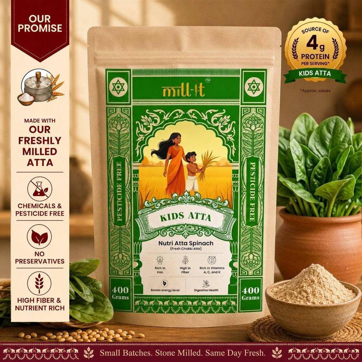 Nutri Atta Spinach - 400gm