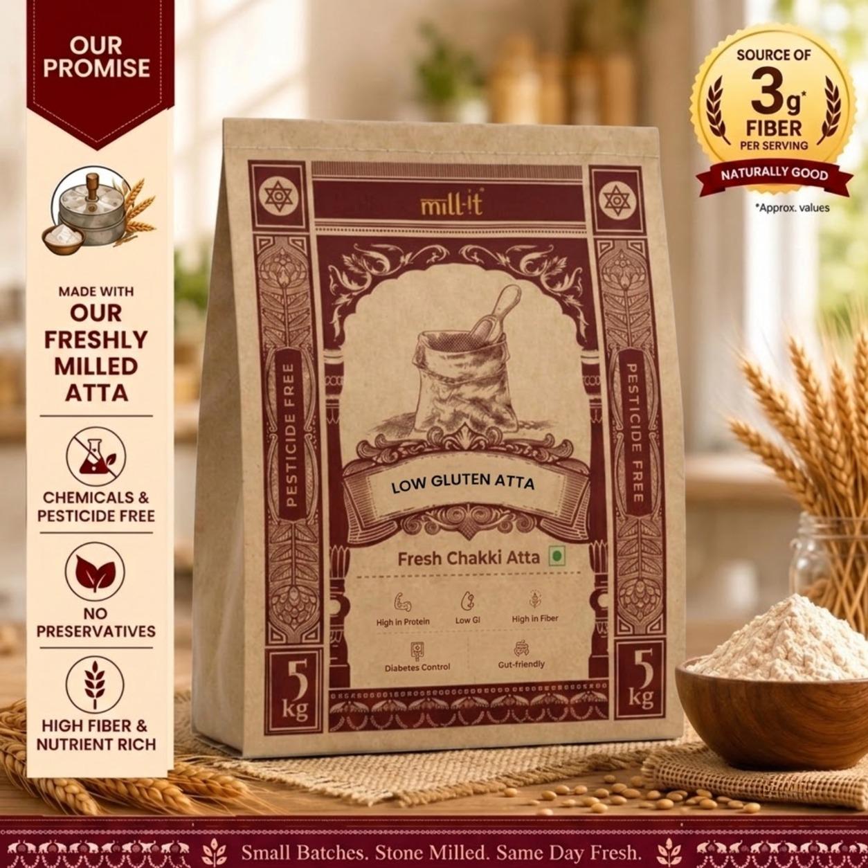 Low Gluten Multigrain Atta-1kg