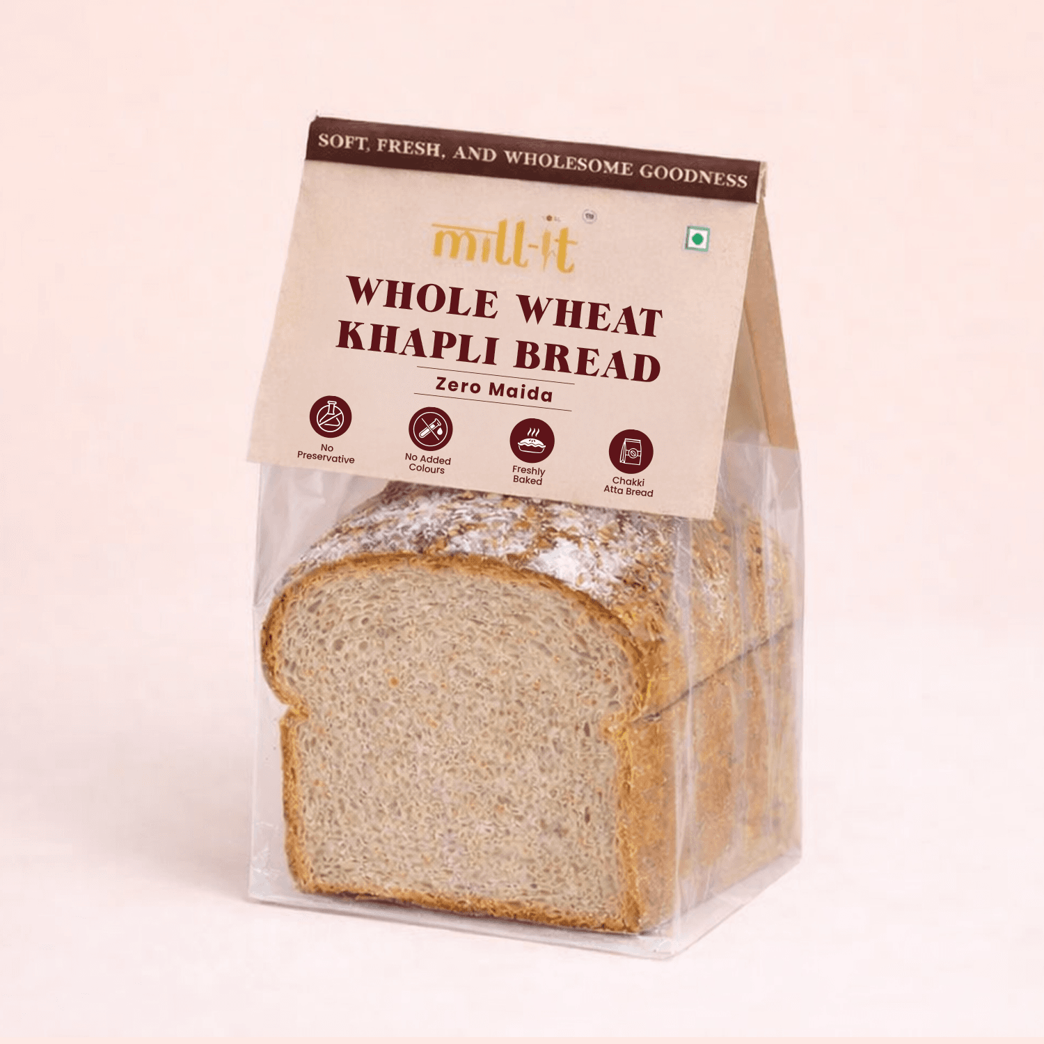 Freshly Baked Khapli Atta Bread