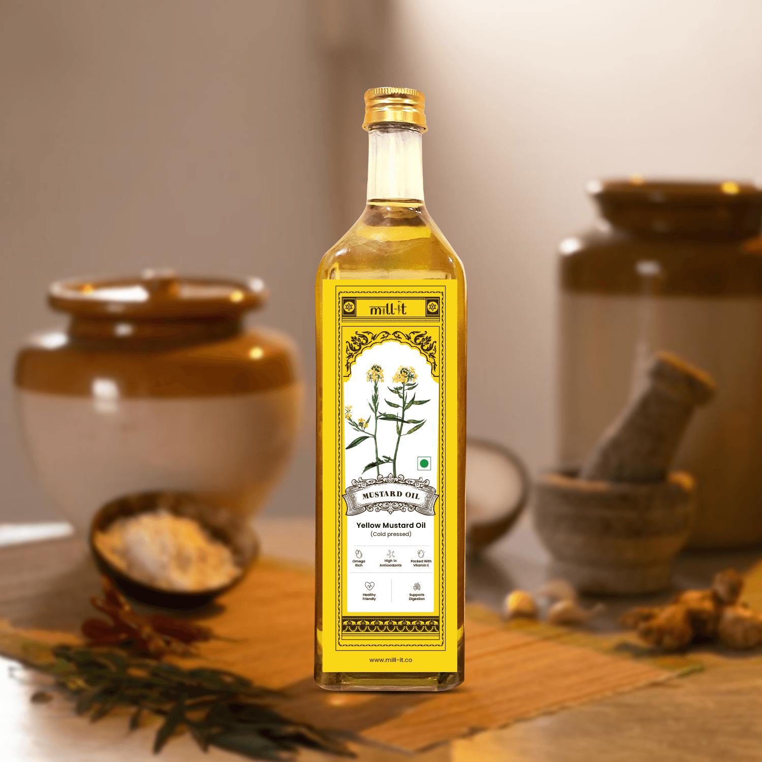 Cold - Pressed Yellow Mustard Cooking Oil