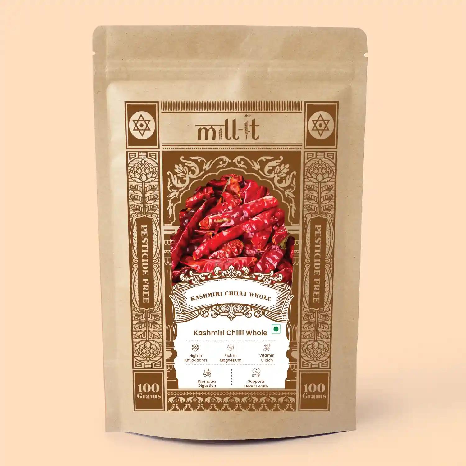 Kashmiri Lal Mirch Whole -25gm