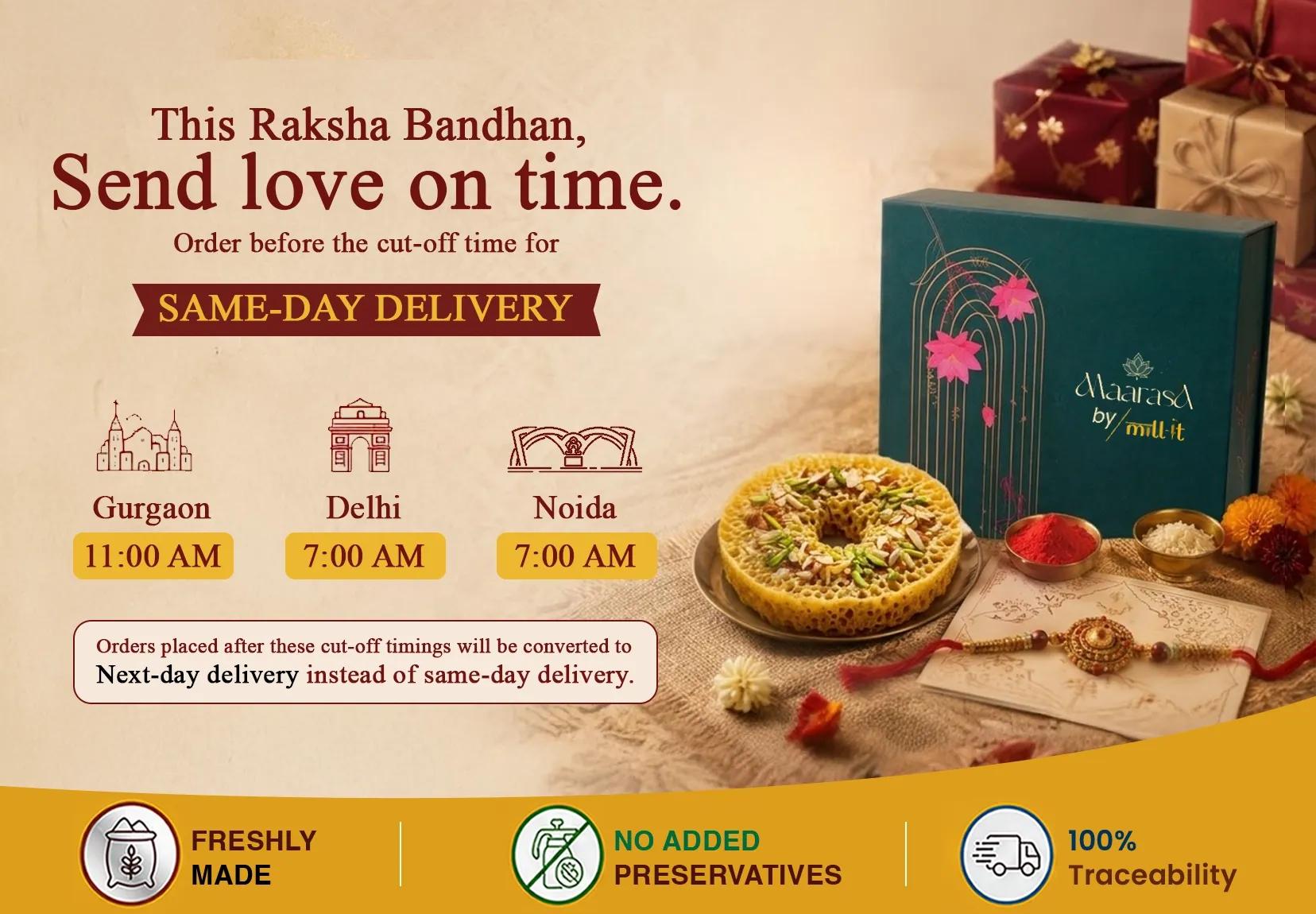 Rakhi Gifts, Delivered Right On Time 🎁